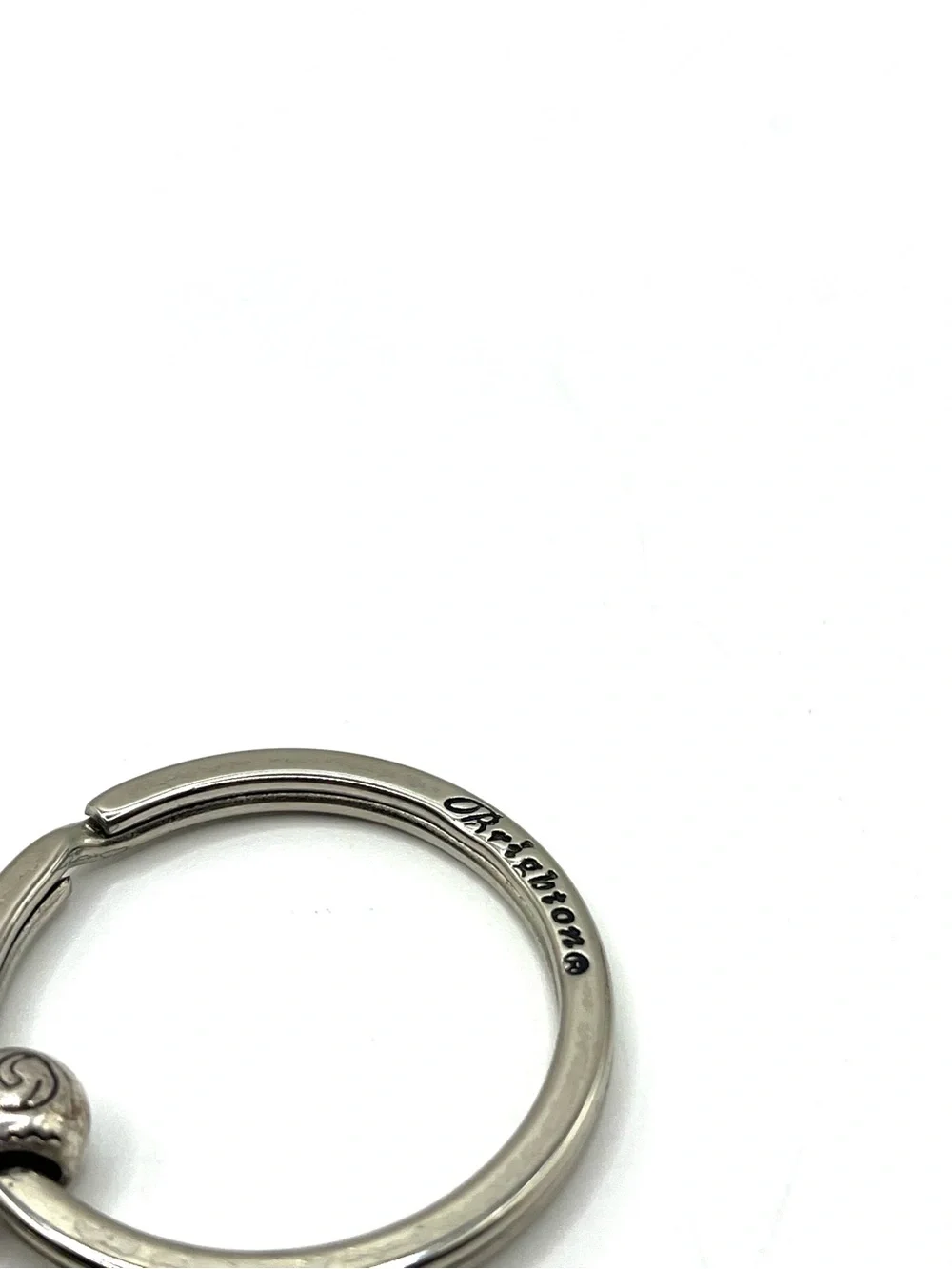 Brighton Two-Tone Heart Keyring in Silver and Gold Plated